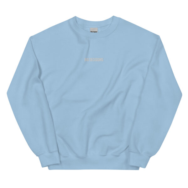 "BIG DECISIONS" - embroidered sweatshirt