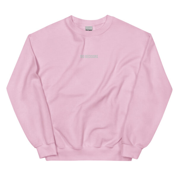 "BIG DECISIONS" - embroidered sweatshirt - Image 3