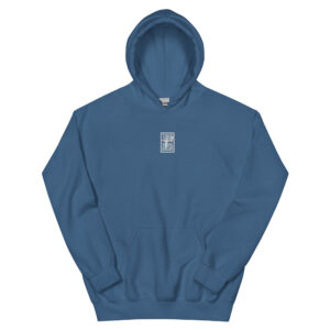 "TANNR CRLSN" - box logo embroidered hoodie